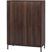 HIGHBOARD Celine  in 80/110/35 cm  - Schwarz/Braun, Design, Holzwerkstoff/Metall (80/110/35cm) - MID.YOU