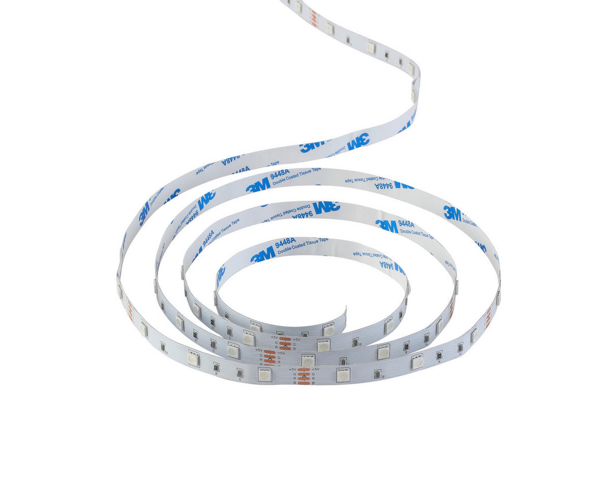 LED-STRIP 300 cm  - Weiß, Basics, Kunststoff (300cm) - Novel