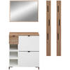 GARDEROBE 5-teilig  in 140/188/37 cm  - Weiß/Eiche Artisan, Design, Holzwerkstoff (140/188/37cm) - Voleo