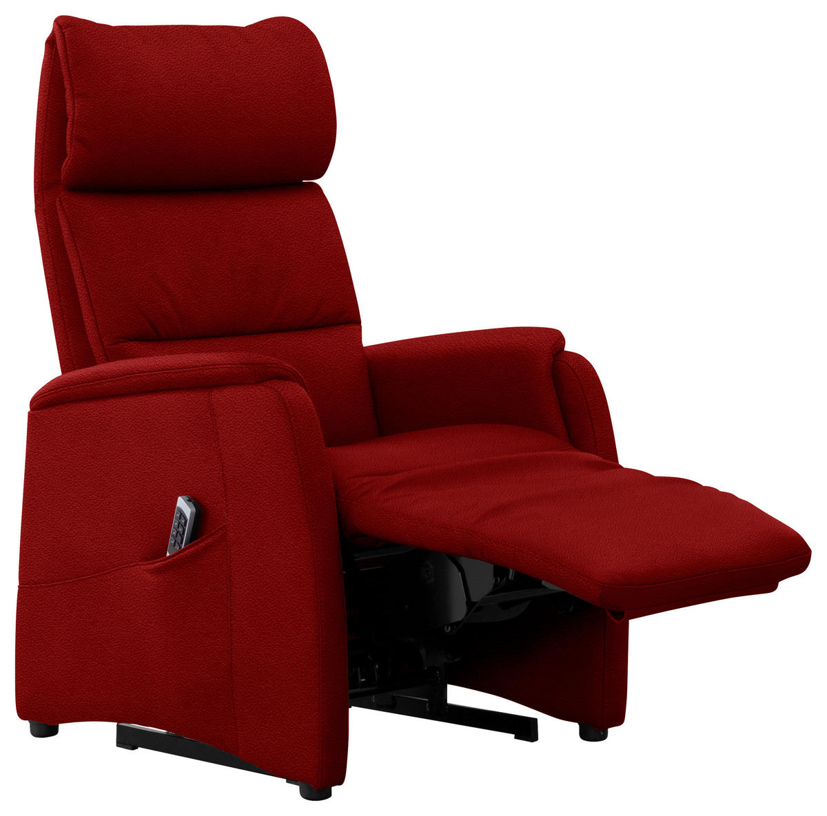 FERNSEHSESSEL in Rot  - Rot/Schwarz, Konventionell, Leder/Kunststoff (69/109/83cm) - Cantus