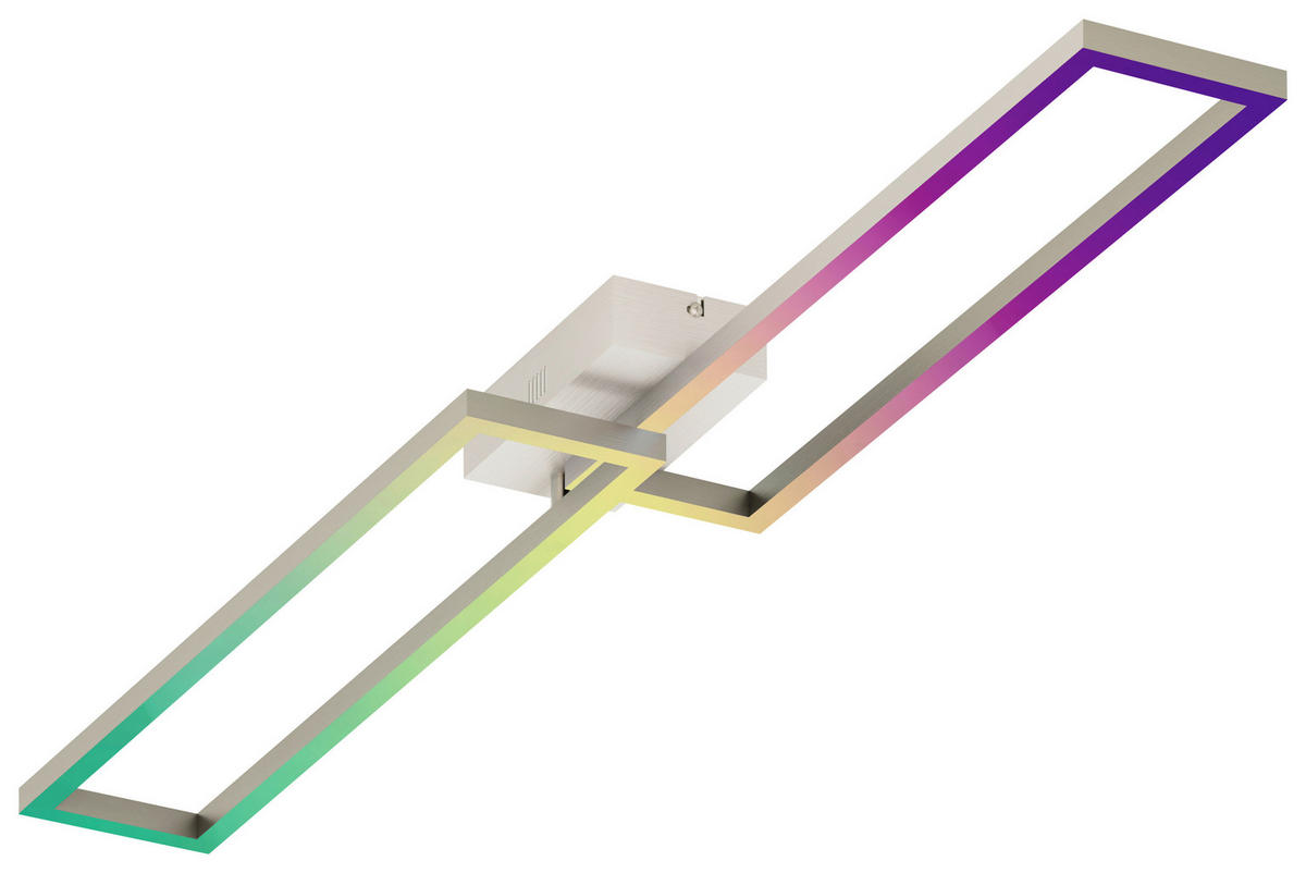 LED-DECKENLEUCHTE  24,4/7,8/110 cm   - Silberfarben, Design, Metall (24,4/7,8/110cm) - Tint