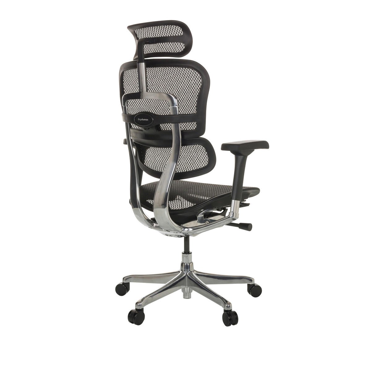SNURRSTOL  i nät svart  - silver/svart, Basics, metall/textil (69/119-144/65cm) - MID.YOU