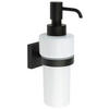 DOZATOR ZA TEČNI SAPUN  crna, bela  metal, keramika  - bela/crna, Osnovno, metal/keramika (6/18/8,4cm)