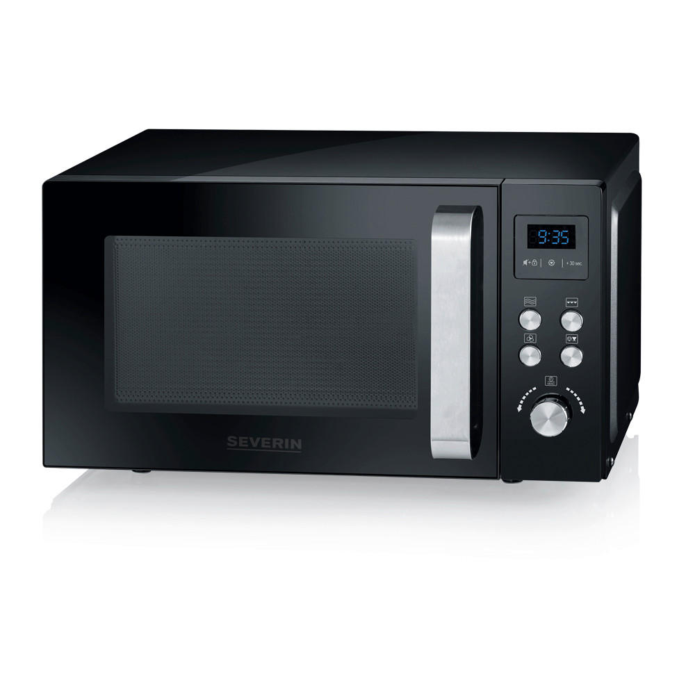 MIKROWELLE  - Schwarz, Basics, Metall (48,3/28,1/45cm) - Severin