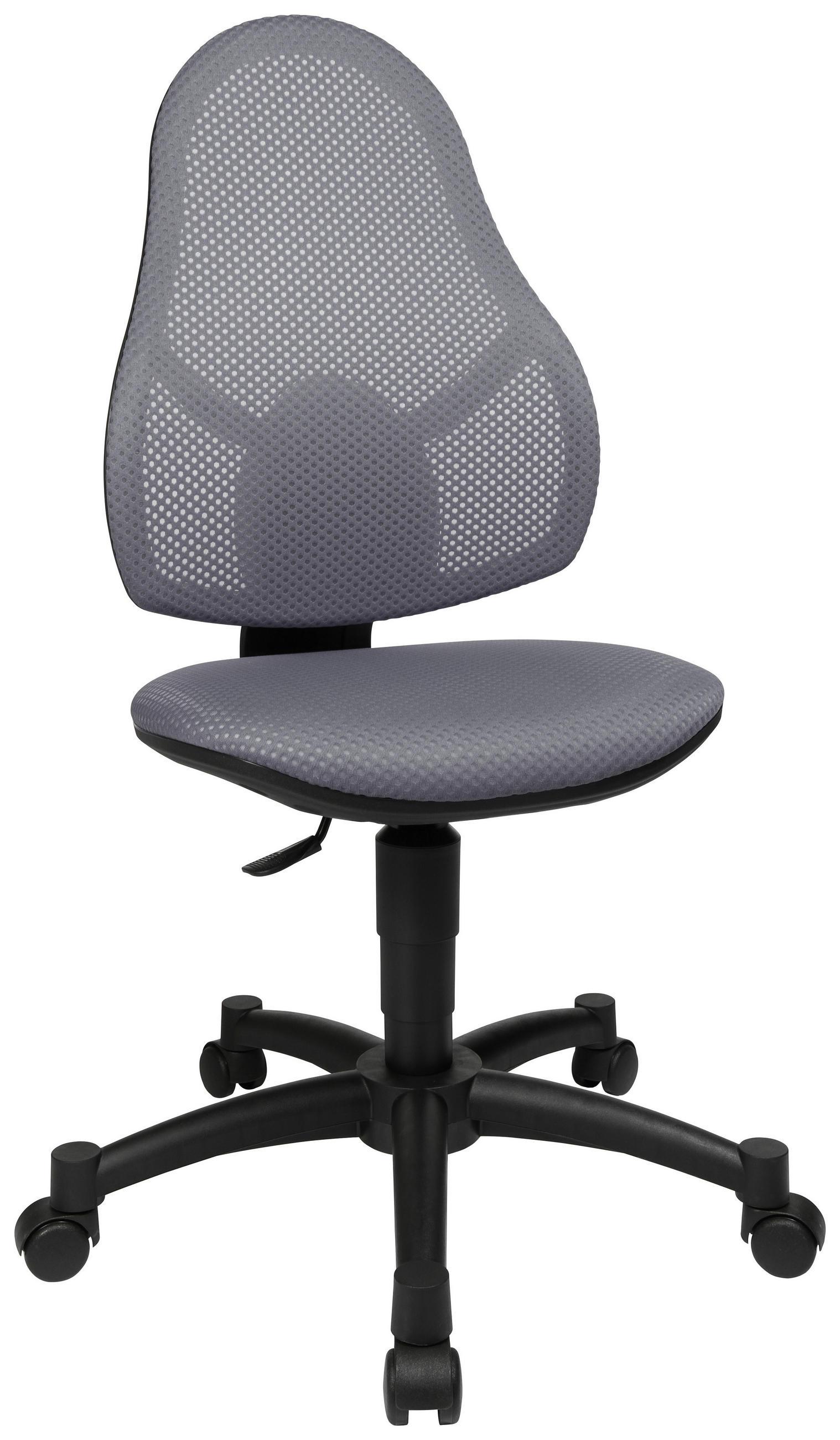 Xora Jugenddrehstuhl Grau, Schwarz 44x39-53x30-36 cm