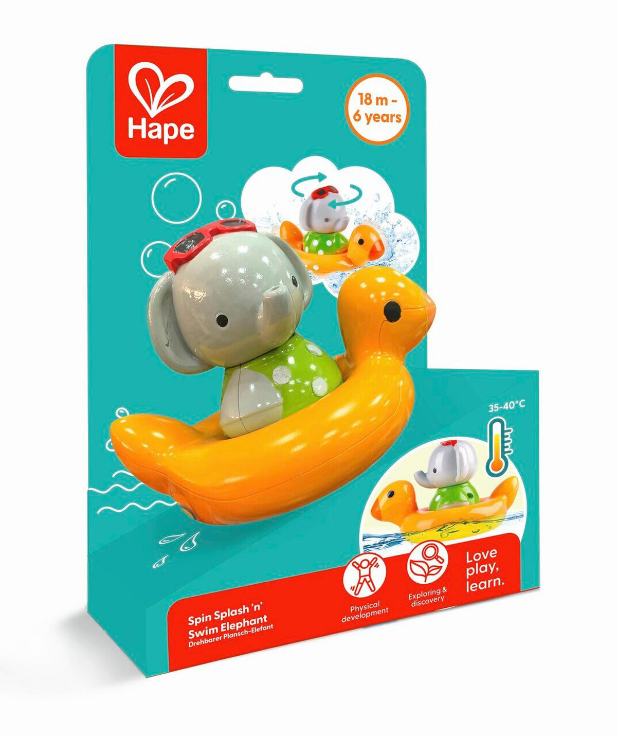BADESPIELZEUG - Multicolor, Basics, Kunststoff (13/9/9,5cm) - Hape