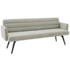 SITZBANK 216/86/68 cm Cord Greige Metall  - Greige/Schwarz, Design, Textil/Metall (216/86/68cm) - Dieter Knoll