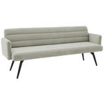 SITZBANK 216/86/68 cm Cord Greige Metall  - Greige/Schwarz, Design, Textil/Metall (216/86/68cm) - Dieter Knoll
