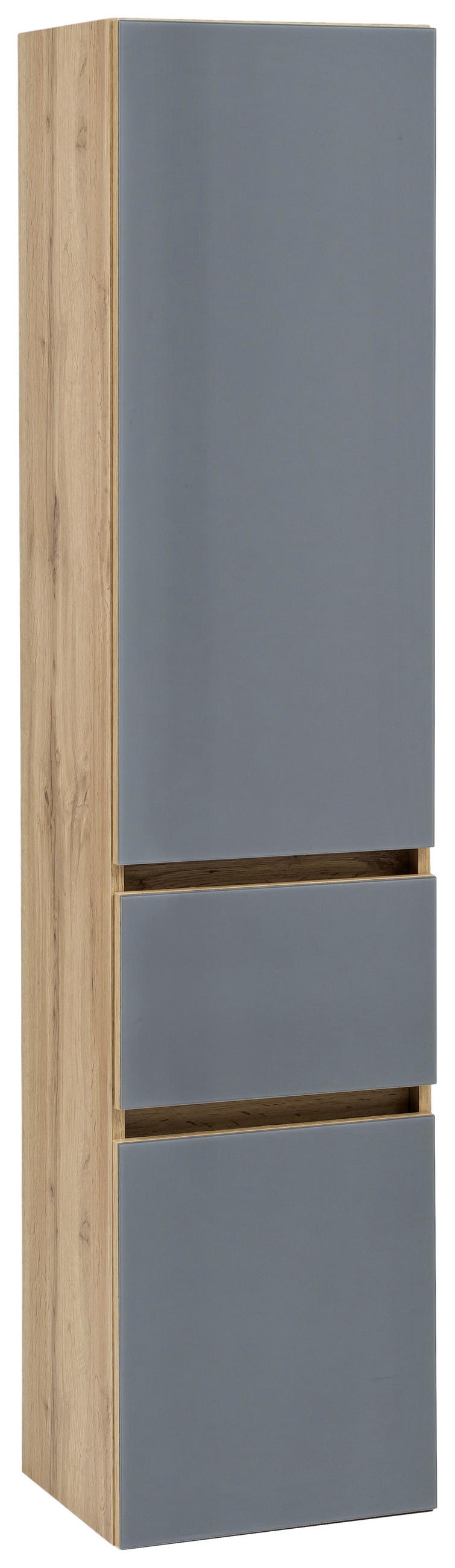 BADEZIMMER  in 120 cm  - Weiss/Eichefarben, Konventionell, Glas/Holzwerkstoff (120cm) - Held