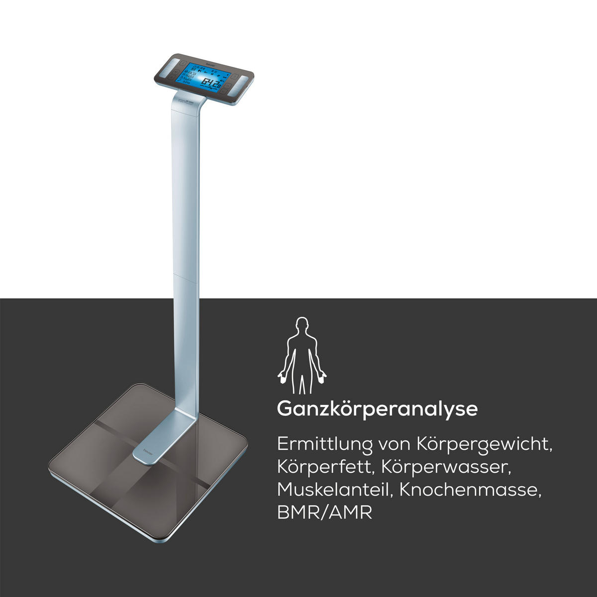 KÖRPERANALYSEWAAGE - Braun, Basics (18.5/45.5/62.5cm) - Beurer