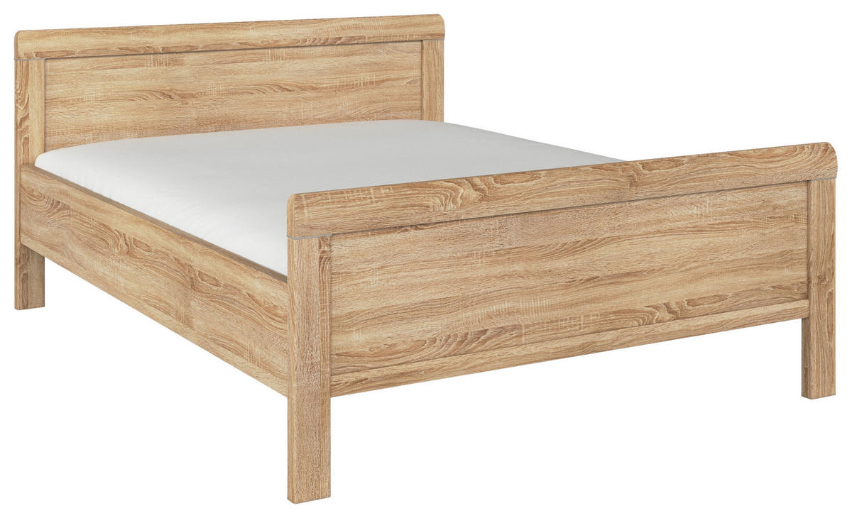 BETT 140/200 cm  in Sonoma Eiche  - Sonoma Eiche, Design, Holzwerkstoff (140/200cm) - Novel