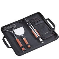 GRILLZUBEHÖR - Schwarz, Basics, Leder/Kunststoff (47,5/20,5/6,5cm) - KÜCHENPROFI