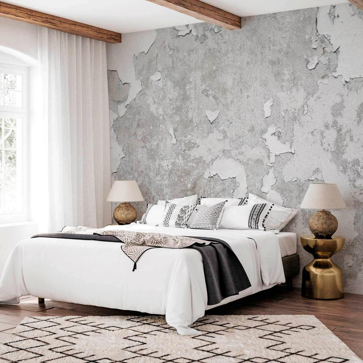 FOTOTAPETE  - Greige/Grau, LIFESTYLE, Textil (450/315cm) - artgeist