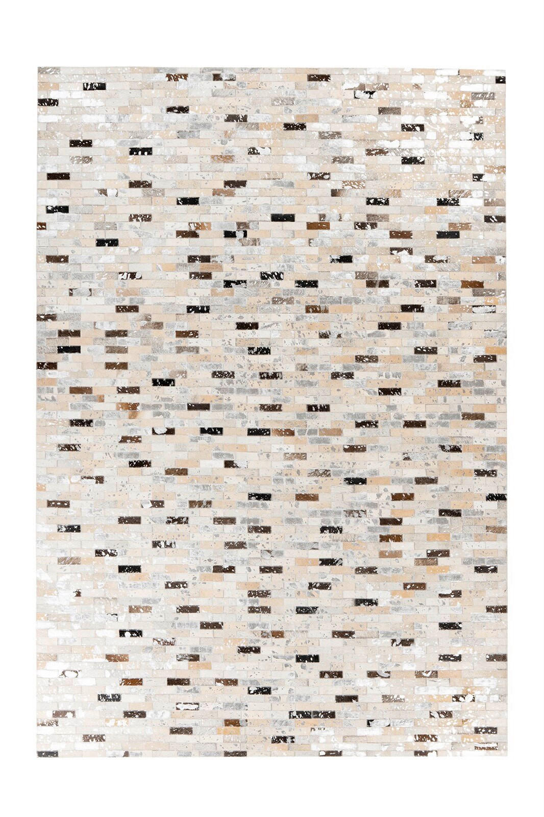 Vícebarevný tkaný plochý kobercik v černé barvě, velikost 120x170 cm