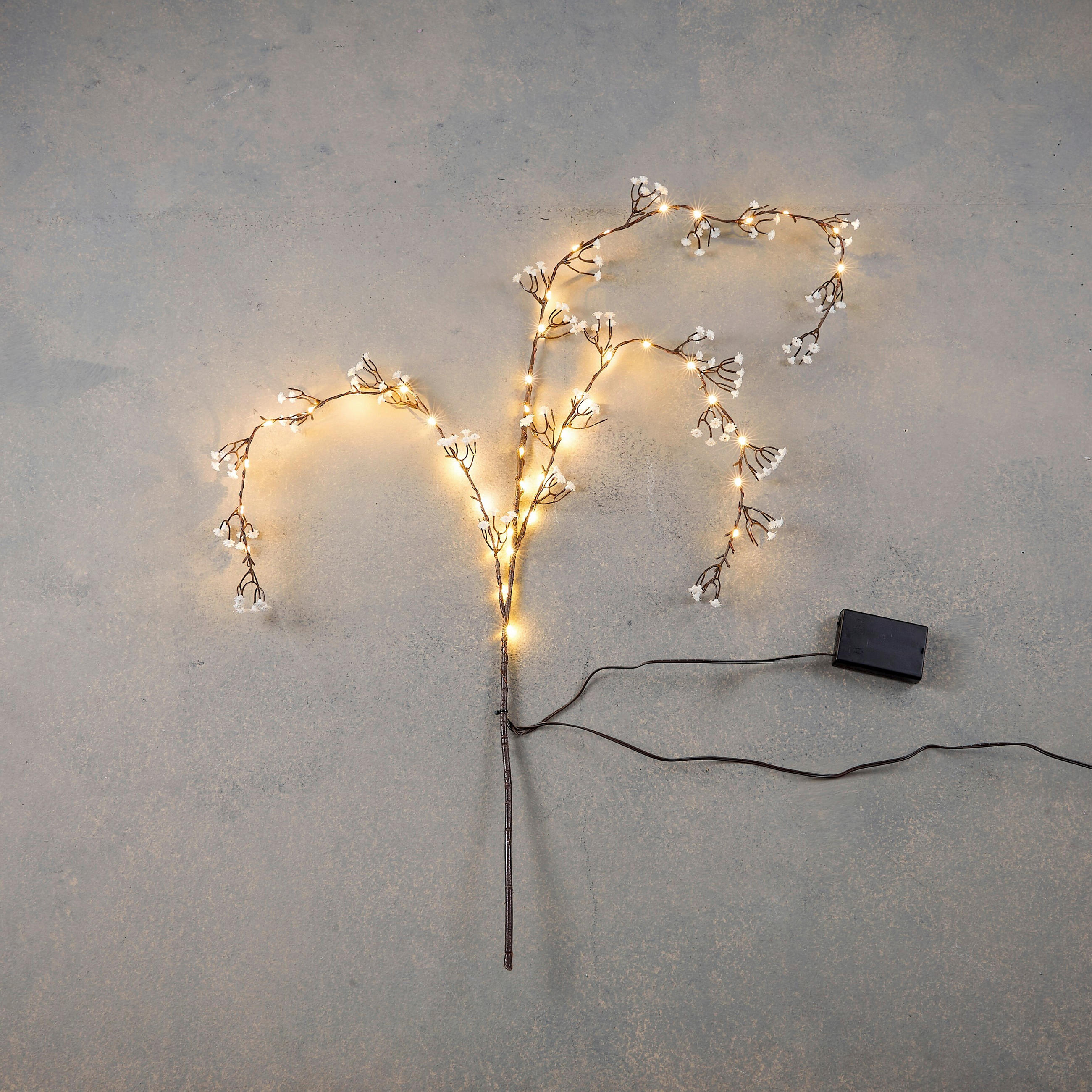 DEKOR NÖVÉNY - fehér, Basics, műanyag (100cm)