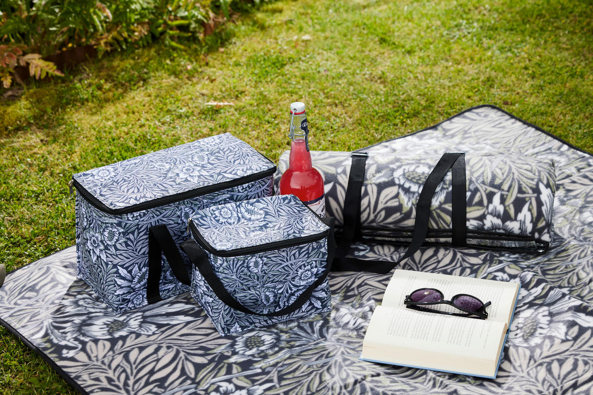 KYLVÄSKA - vit/khaki, Basics, textil (32/20/16cm)