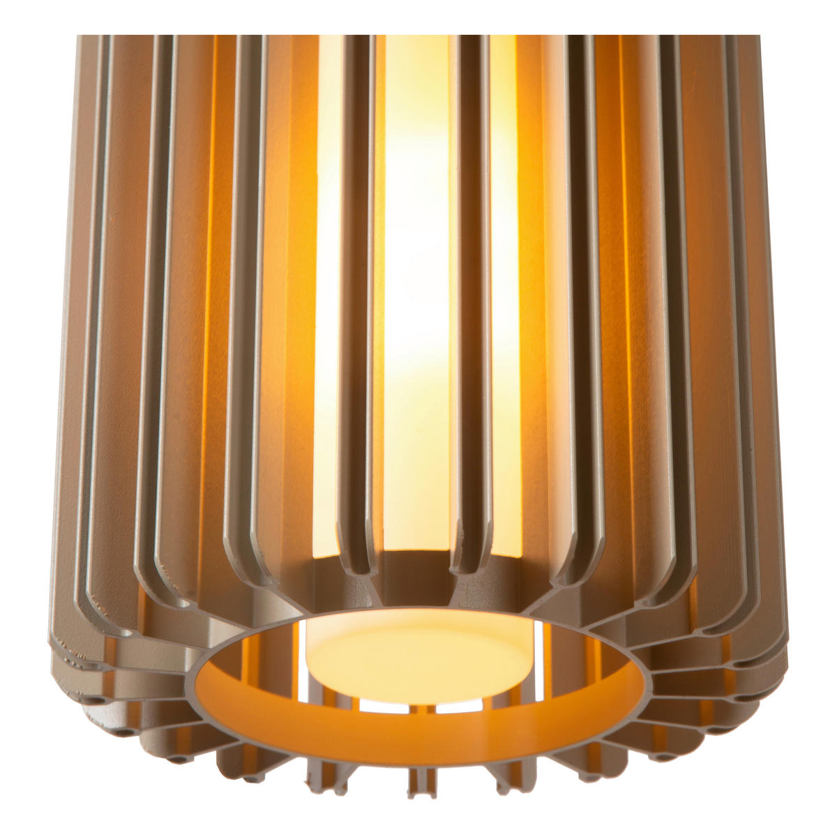 HÄNGELEUCHTE LAMBRES 15/15/164 cm   - Braun, Trend, Metall (15/15/164cm) - Lucide