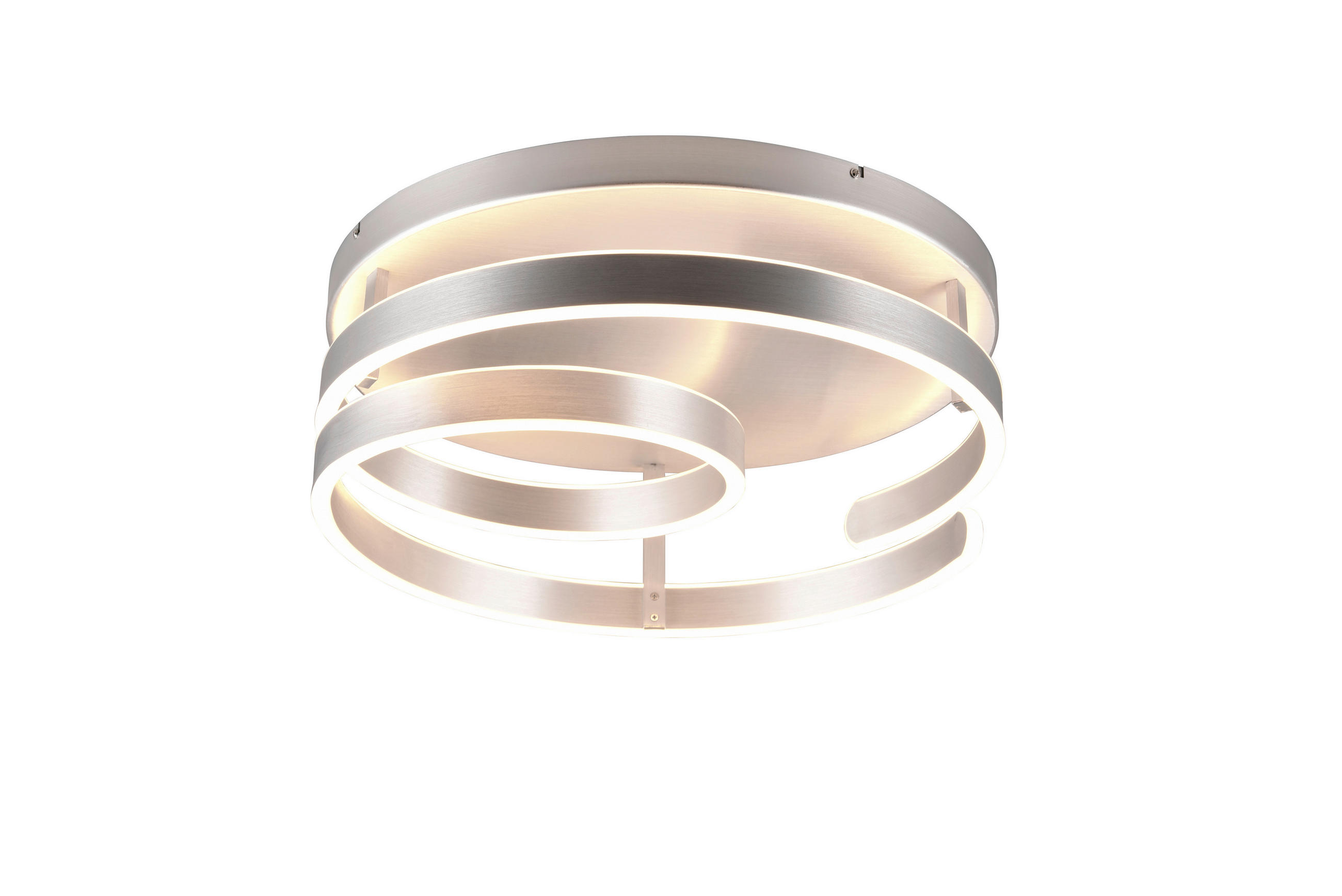 PLAFONIERĂ CU LED - culoare aluminiu, Design, metal (55/21cm)