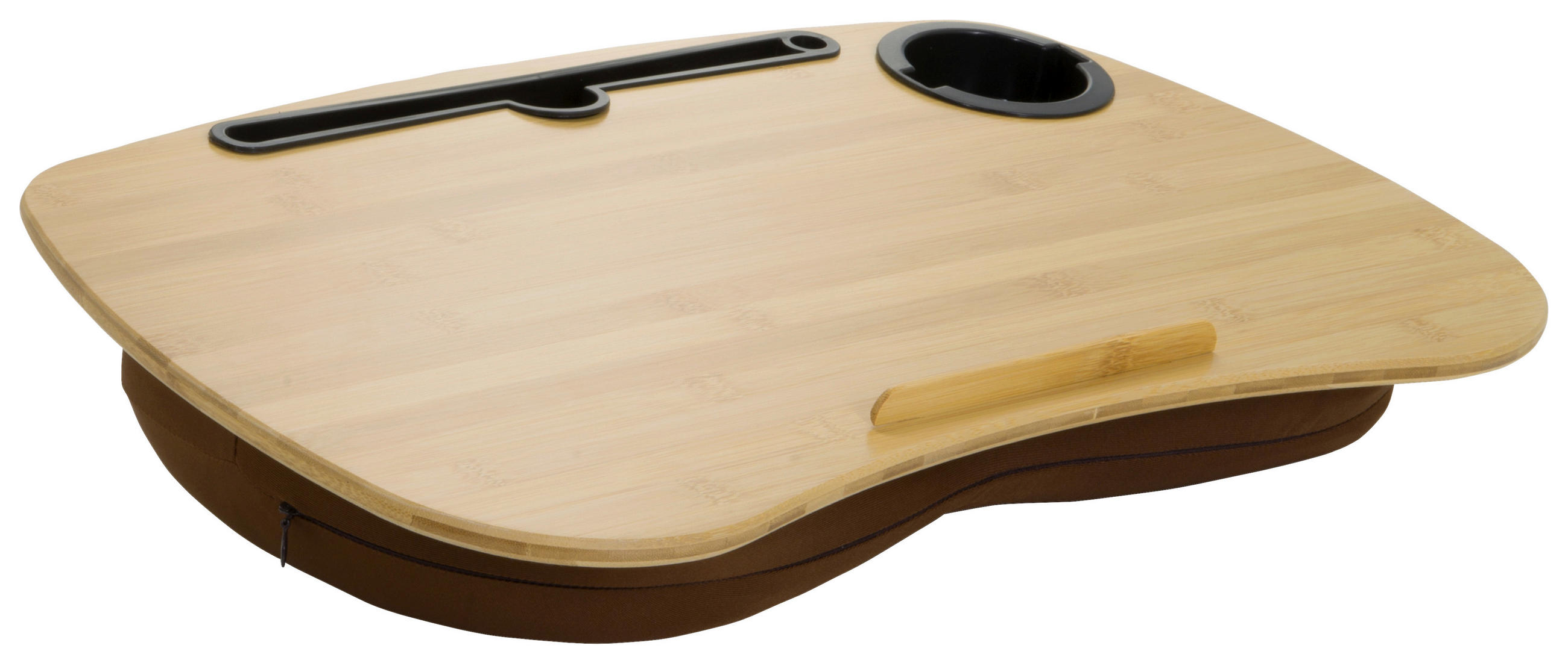 LAPTOPUNTERLAGE - Braun, Basics, Holz/Textil (54/9,5/34,5cm) - MID.YOU