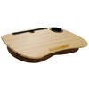 LAPTOPUNTERLAGE - Braun, Basics, Holz/Textil (54/9,5/34,5cm) - MID.YOU