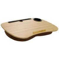 LAPTOPUNTERLAGE - Braun, Basics, Holz/Textil (54/9,5/34,5cm) - MID.YOU