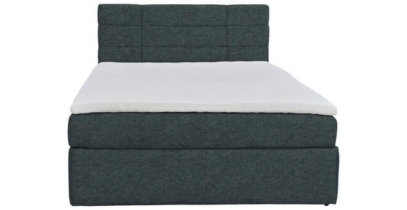 BOXBETT 140/200 cm in Dunkelgrau - Dunkelgrau/Schwarz, KONVENTIONELL, Holz/Kunststoff (140/200cm) - Carryhome