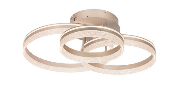 LED-DECKENLEUCHTE 72/63/22 cm   - Cappuccino, Design, Kunststoff/Metall (72/63/22cm) - Novel