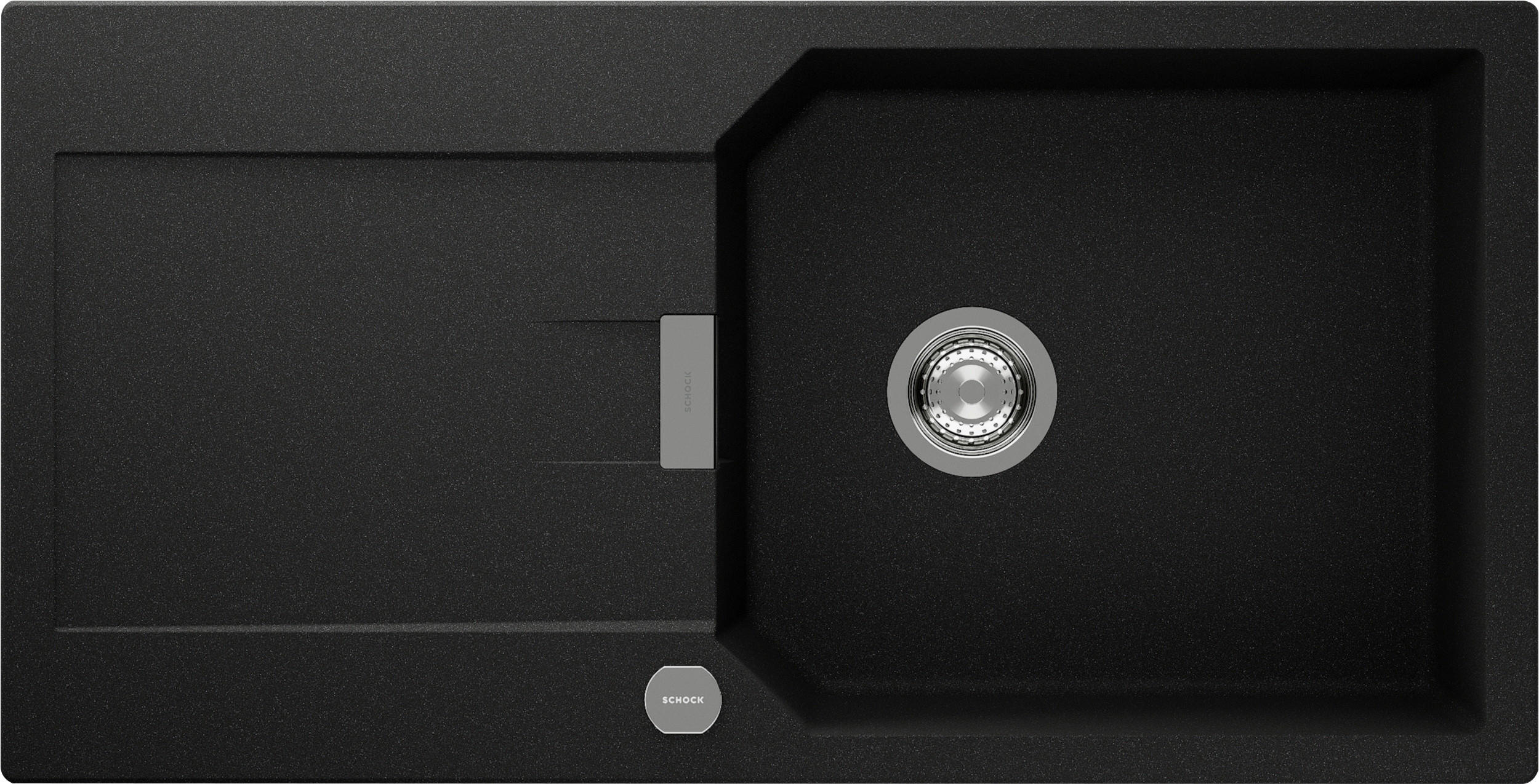 SPÜLE MAND100LAGON  - Graphitfarben, Basics, Stein (100/30,5/51cm) - Schock