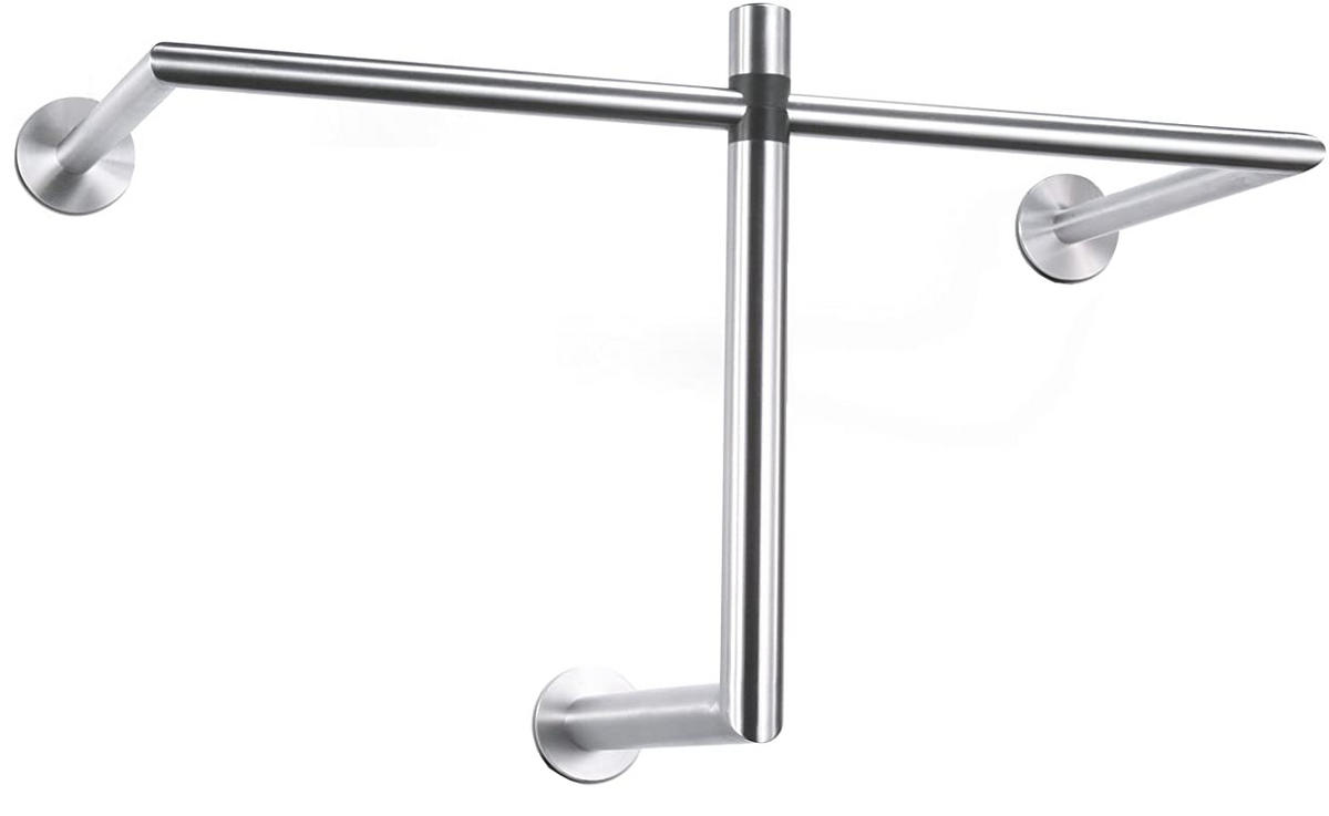 WANDGARDEROBE  in Edelstahlfarben  - Edelstahlfarben, Design, Metall (67/36/30cm) - Zack