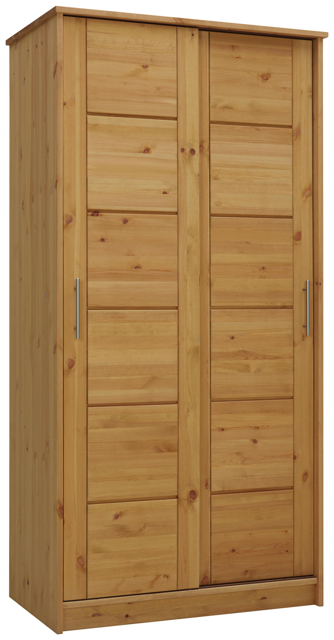 Schiebetürenschrank in Kieferfarben