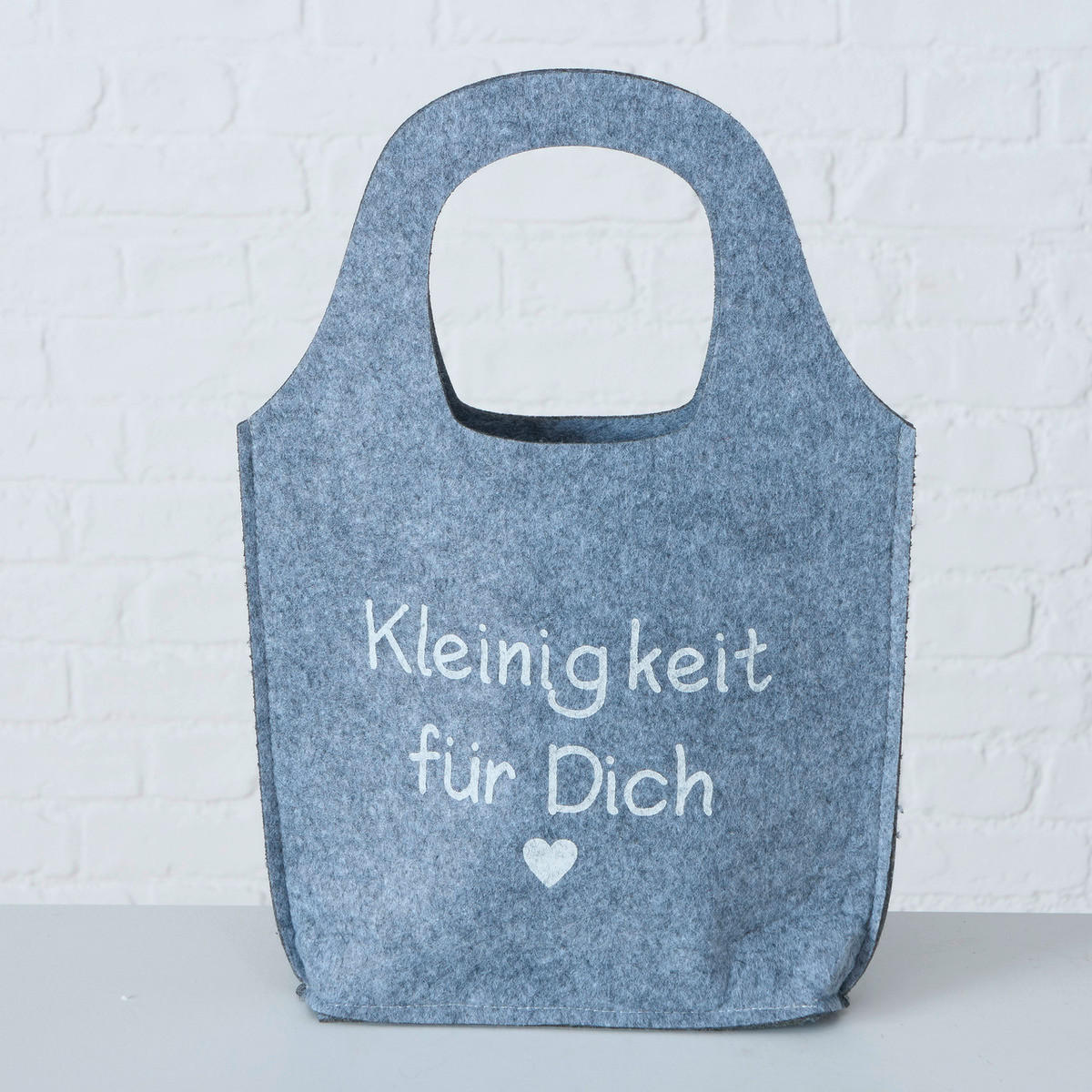 GESCHENKTASCHE  - Grau, KONVENTIONELL, Textil (27/6/39cm)