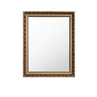 FALI TÜKÖR 55/70/3 cm    - aranyszínű, Lifestyle, Üveg/fa (55/70/3cm) - Xora