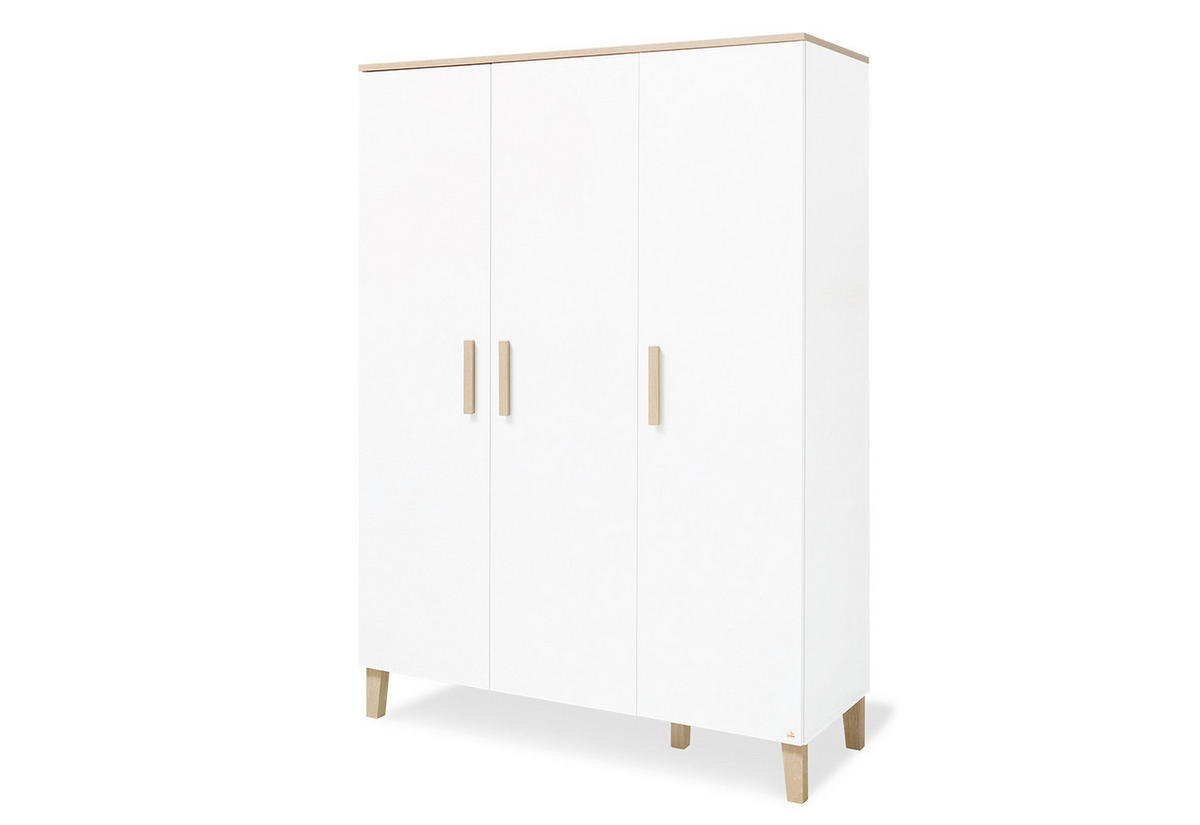BABYZIMMER LUMI  - Eichefarben/Weiß, Basics, Holzwerkstoff - Pinolino