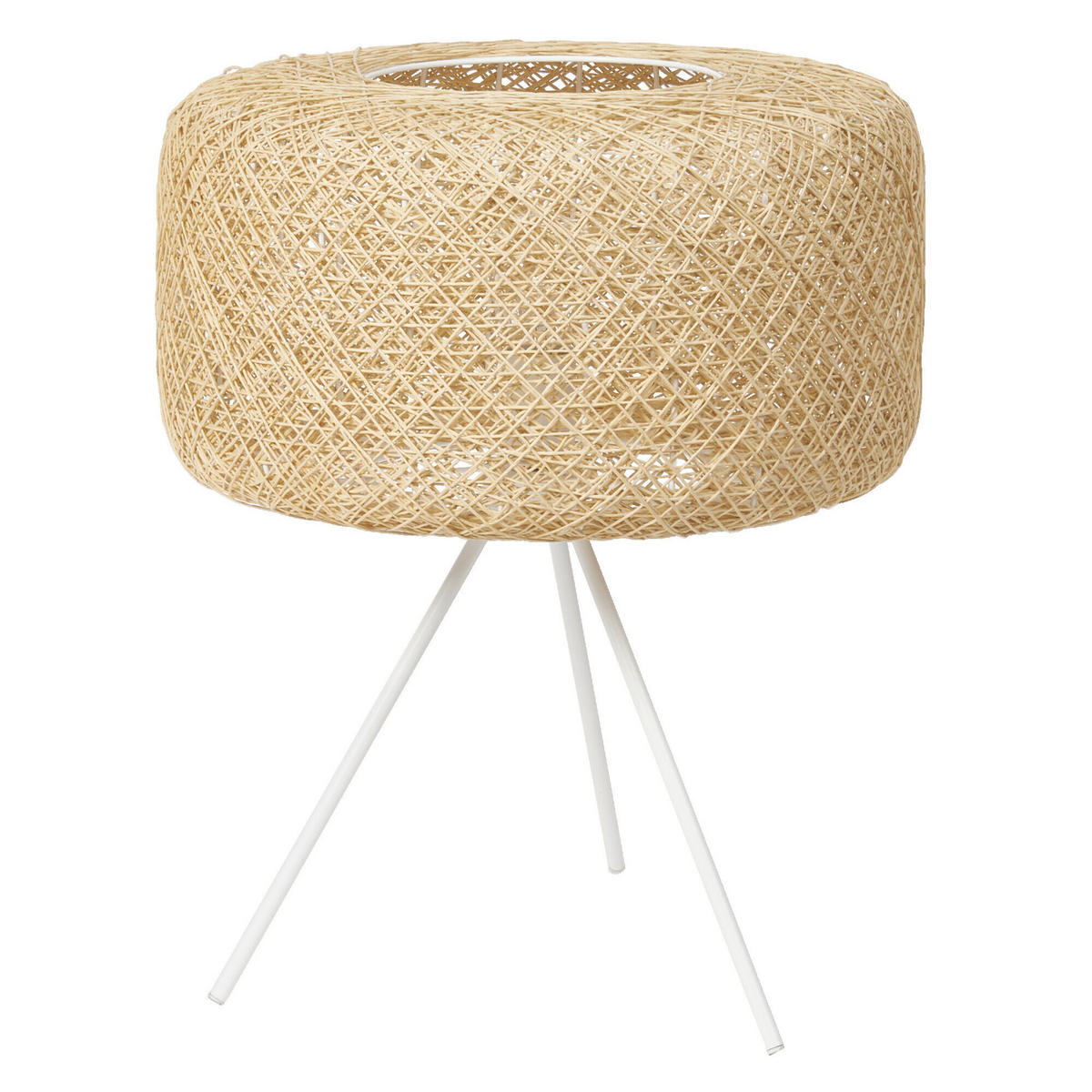 TISCHLEUCHTE 40/48.5 cm   - Beige, Natur, Papier/Metall (40/48.5cm) - Osram