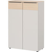AKTENSCHRANK 80/120/40 cm  - Kaschmir/Eichefarben, Design, Holzwerkstoff (80/120/40cm) - Germania