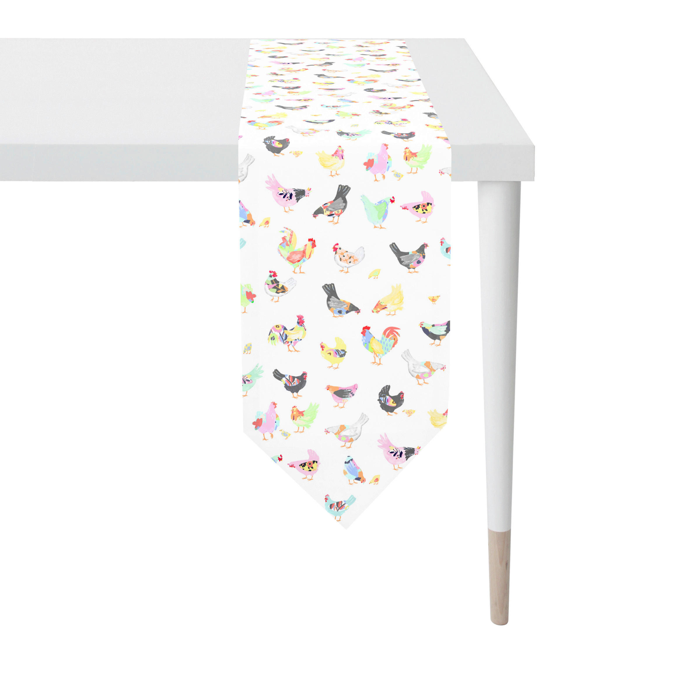 TISCHLÄUFER Happy Easter  25/175 cm  - Blau/Gelb, Basics, Textil (25/175cm) - Esposa