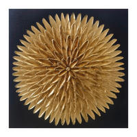 ULJANA SLIKA  55/55 cm       - zlatna/braon, Dizajnerski, drvo/tekstil (55/55cm) - Monee
