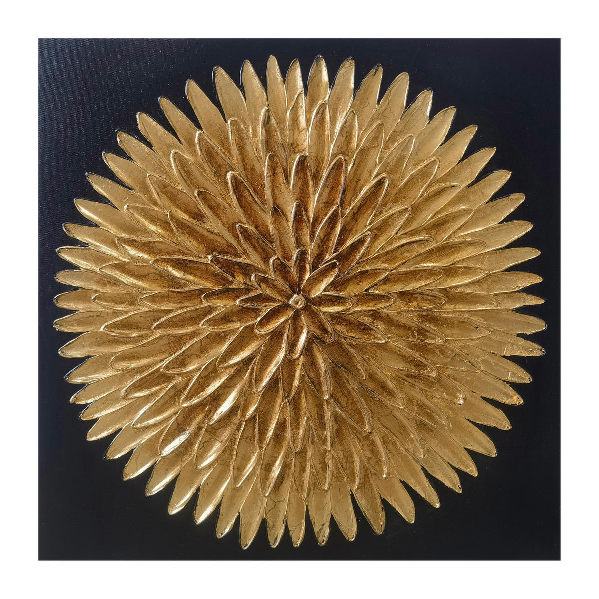 ULJANA SLIKA  55/55 cm       - zlatna/braon, Dizajnerski, drvo/tekstil (55/55cm) - Monee