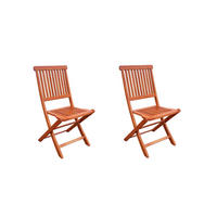 GARTENKLAPPSTUHL-SET in Holz Eukalyptusholzfarben  - Eukalyptusholzfarben, Basics, Holz (45/90/56cm) - Gardenson