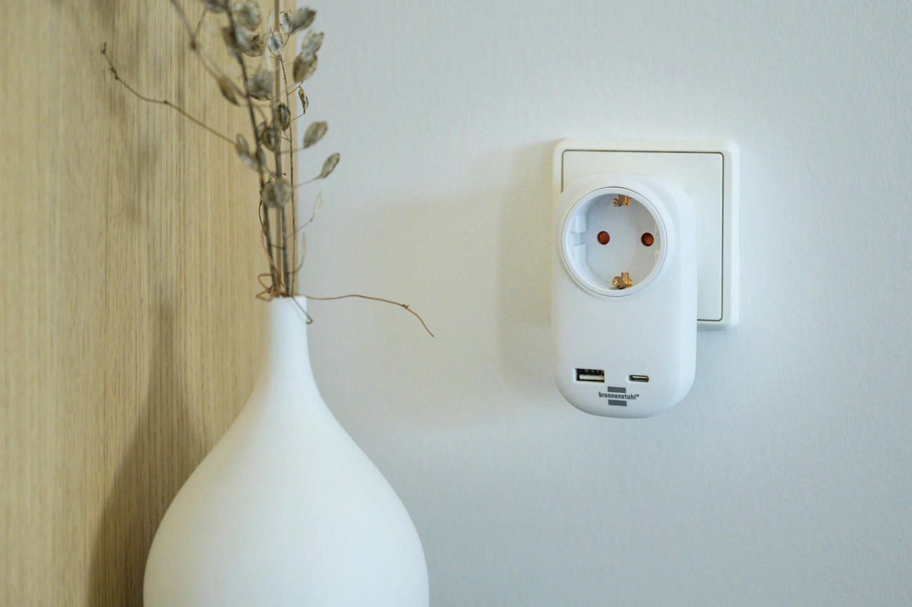 ADAPTERSTECKER - Basics, Kunststoff (5,5/10/7,5cm) - Brennenstuhl