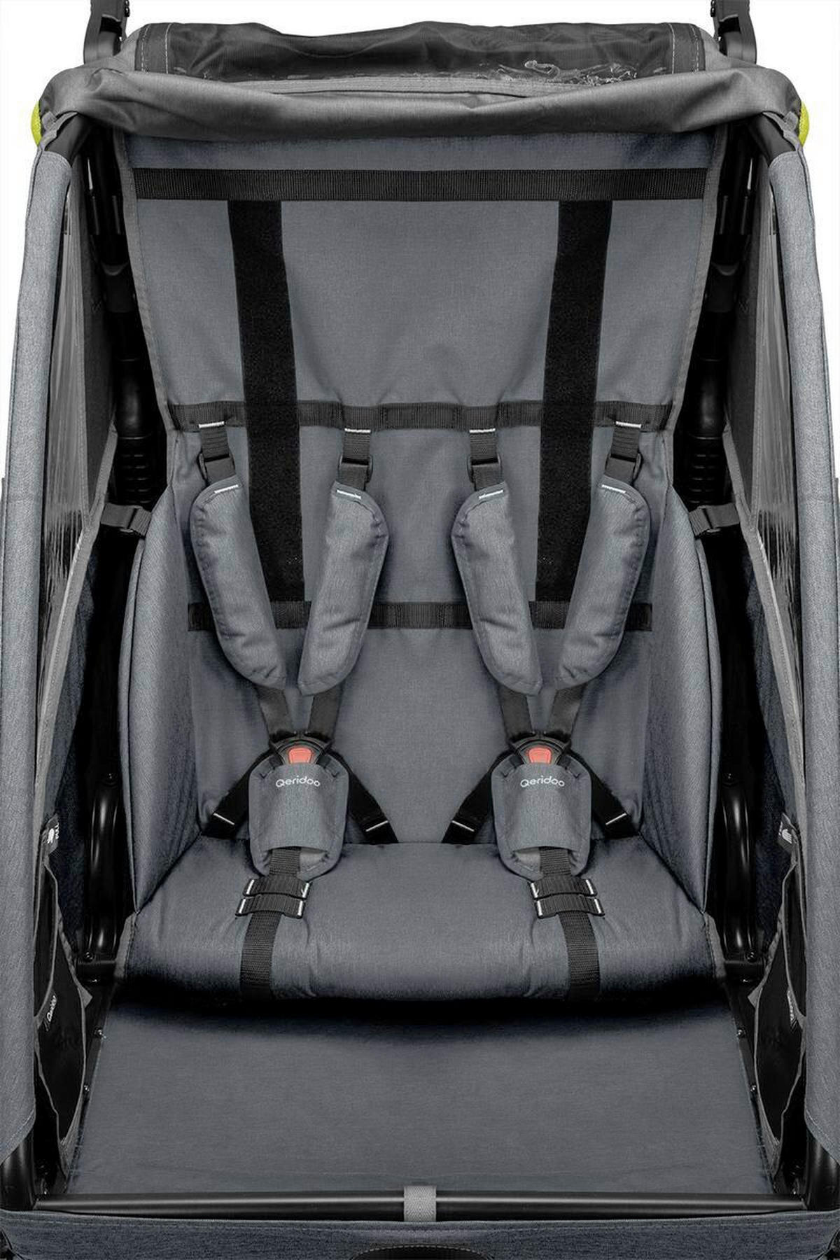 FAHRRADANHÄNGER   Qupa 2  - Limette, Basics, Kunststoff/Metall (112/81/106cm)