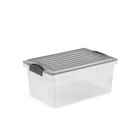 BOX MIT DECKEL    39,5/27,5/18 cm  - Anthrazit, Basics, Kunststoff (39,5/27,5/18cm) - Rotho