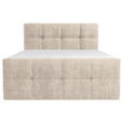 BOXBETT 140/200 cm  in Beige  - Chromfarben/Beige, Design, Holz/Holzwerkstoff (140/200cm) - Esposa