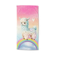 STRANDTUCH Good Morning Multicolor, Rosa, Hellblau 75/150 cm  - Multicolor/Rosa, Basics, Textil (75/150cm)