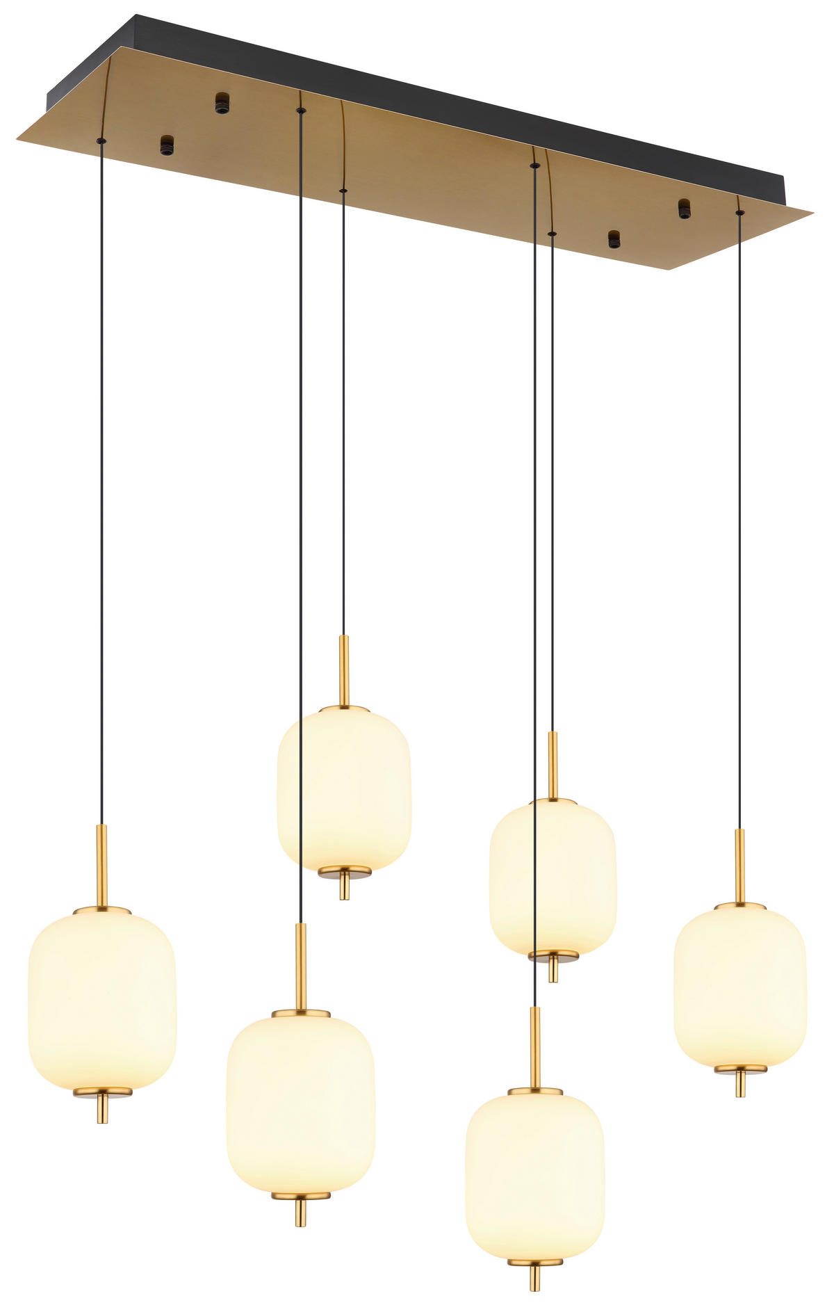 VISEČA LED-SVETILKA  Ewald //3000 K/230 V/ - črna/opal, Konvencionalno, kovina/umetna masa (80,5/29,5/220cm)