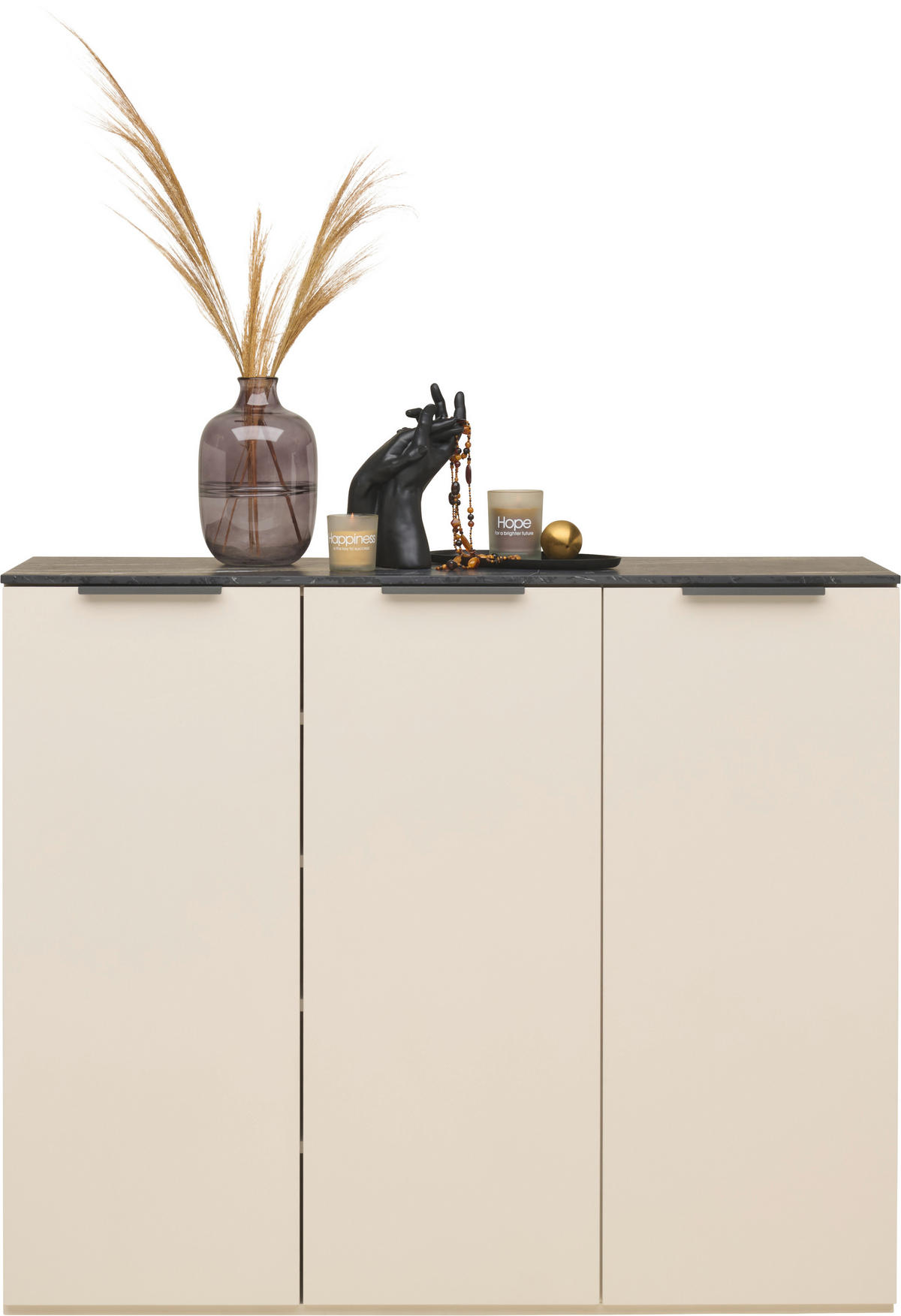 SCHUHSCHRANK 120/100/34,5 cm  - Kaschmir/Anthrazit, Design, Holzwerkstoff/Kunststoff (120/100/34,5cm) - Voleo