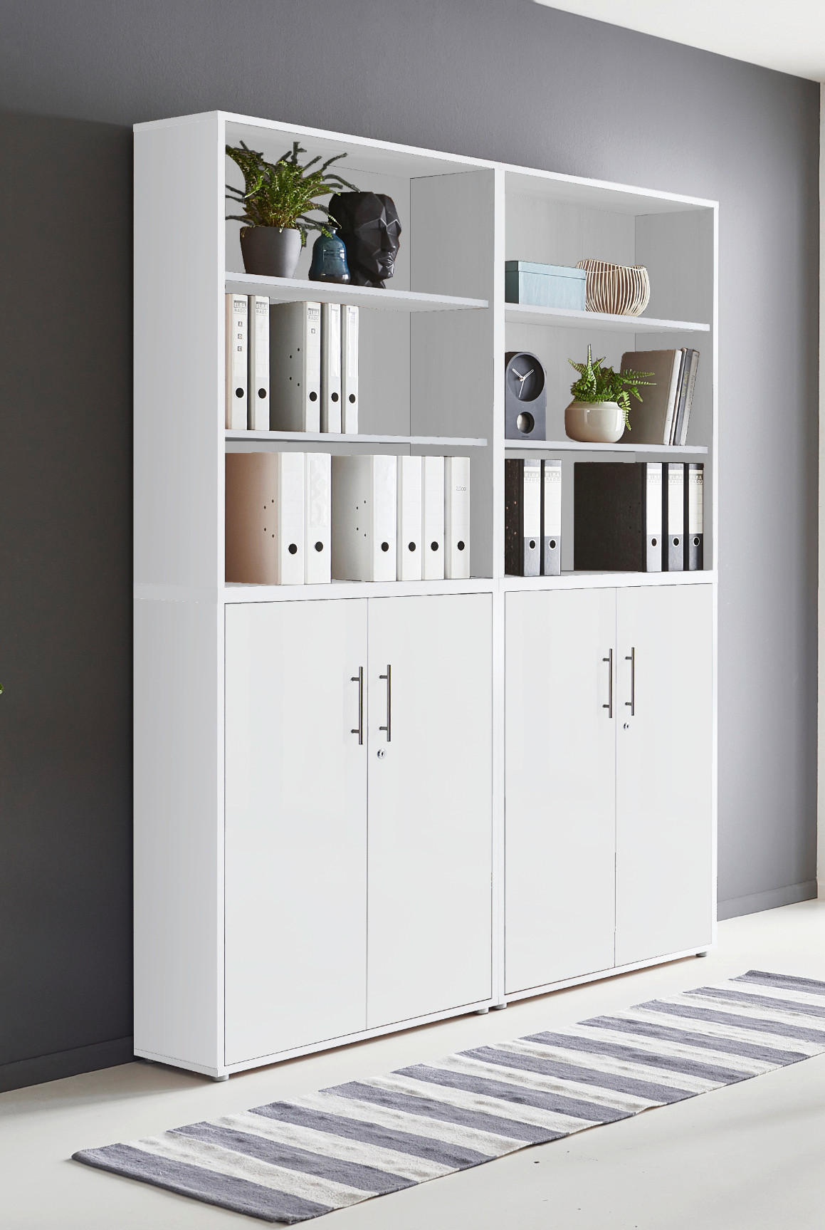 AKTENSCHRANK Weiß  - Weiß, MODERN, Holzwerkstoff (168,8/227,2/33cm) - MID.YOU