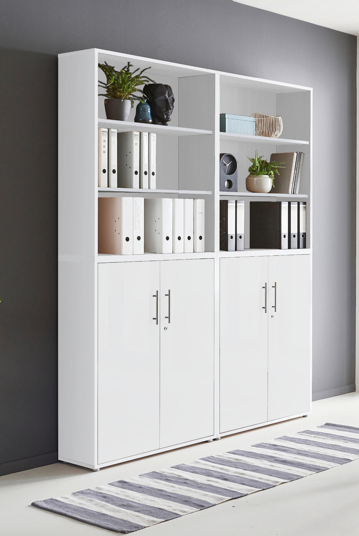 AKTENSCHRANK 168,8/227,2/33 cm  - Weiß, MODERN, Holzwerkstoff (168,8/227,2/33cm) - MID.YOU