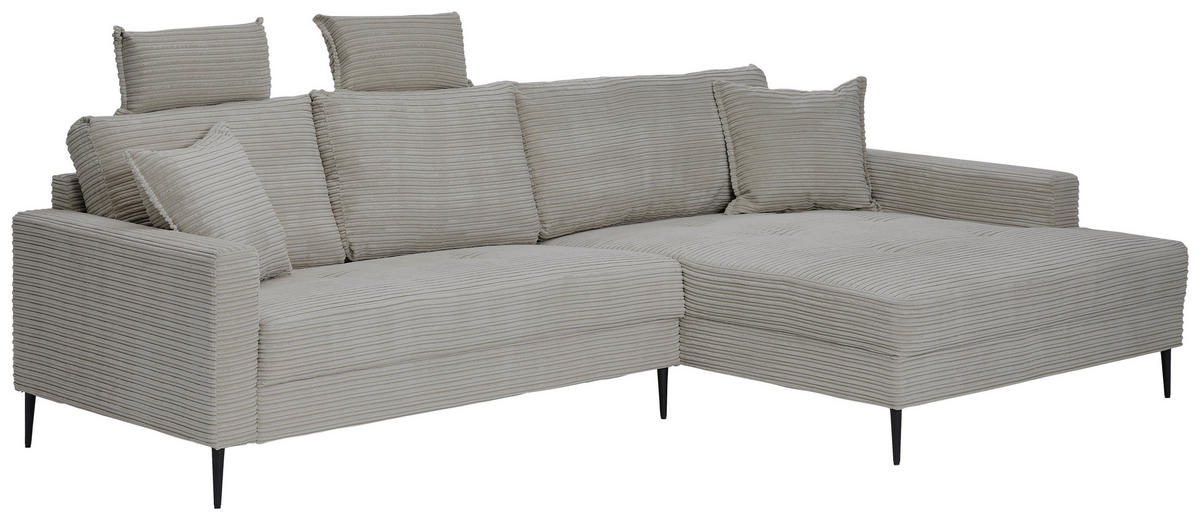 KOPFSTÜTZE - Hellgrau, KONVENTIONELL, Textil (50/25/15cm) - Carryhome