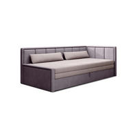 RÉCAMIERE Lila, Rosa Chenille  - Lila/Schwarz, Design, Kunststoff/Textil (214/77/82cm) - MID.YOU